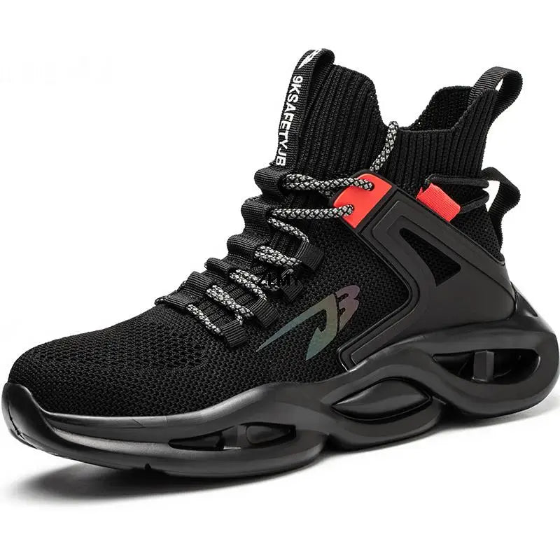 Lightweight Safety Shoes for Man Breathable Work Safety Boots with Steel Toe Fashion Work Shoes Men Anti-stab Anti-smash Sneaker