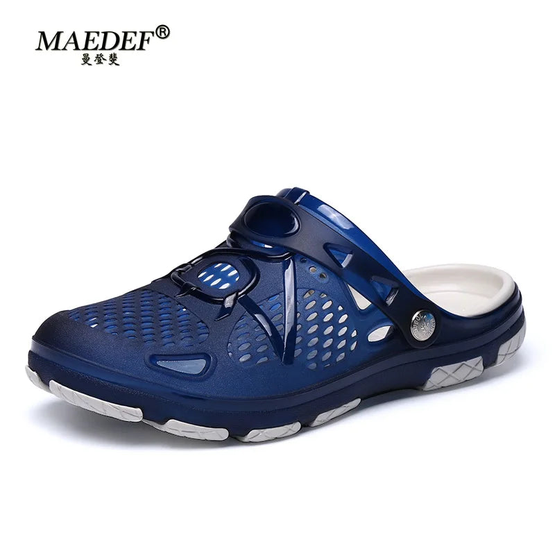 MAEDEF Slippers Design Men's Sandals High Quality Non Slip Beach Slippers Fashion Casual Slides Comfortable Indoor Shoes for Man