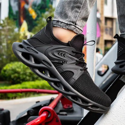 Lightweight Safety Shoes for Man Breathable Work Safety Boots with Steel Toe Fashion Work Shoes Men Anti-stab Anti-smash Sneaker