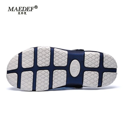 MAEDEF Slippers Design Men's Sandals High Quality Non Slip Beach Slippers Fashion Casual Slides Comfortable Indoor Shoes for Man