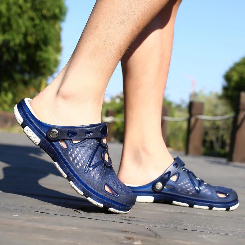 MAEDEF Slippers Design Men's Sandals High Quality Non Slip Beach Slippers Fashion Casual Slides Comfortable Indoor Shoes for Man