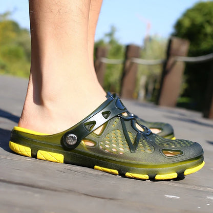 MAEDEF Slippers Design Men's Sandals High Quality Non Slip Beach Slippers Fashion Casual Slides Comfortable Indoor Shoes for Man