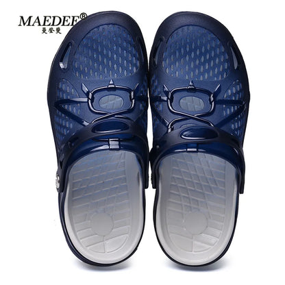MAEDEF Slippers Design Men's Sandals High Quality Non Slip Beach Slippers Fashion Casual Slides Comfortable Indoor Shoes for Man