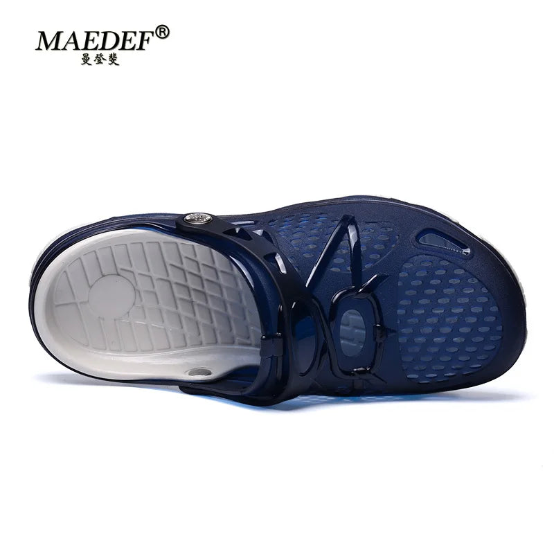 MAEDEF Slippers Design Men's Sandals High Quality Non Slip Beach Slippers Fashion Casual Slides Comfortable Indoor Shoes for Man