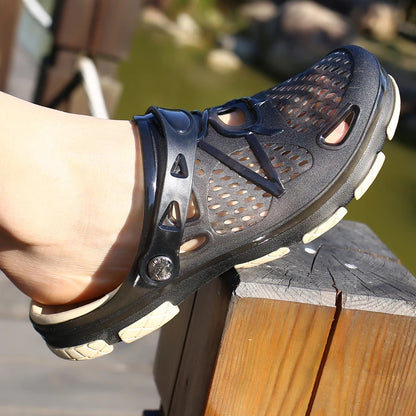 MAEDEF Slippers Design Men's Sandals High Quality Non Slip Beach Slippers Fashion Casual Slides Comfortable Indoor Shoes for Man