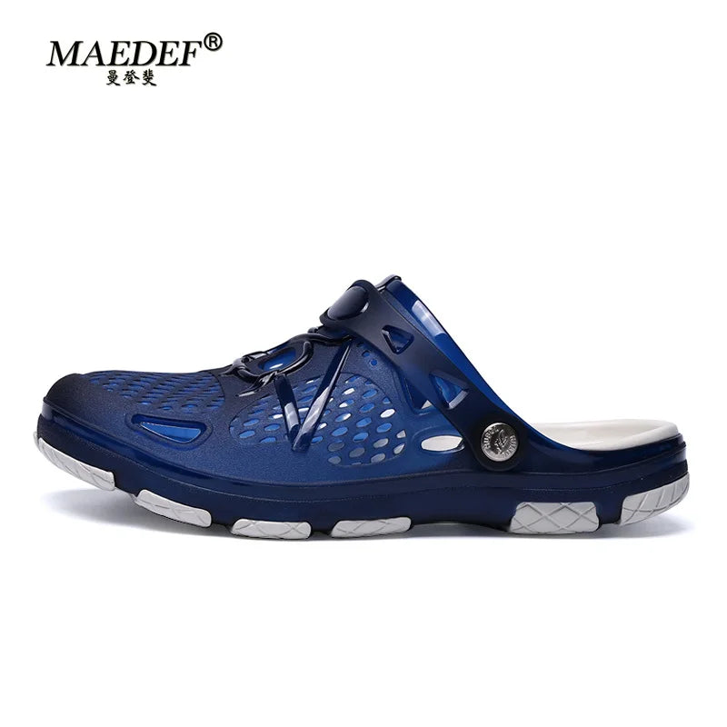 MAEDEF Slippers Design Men's Sandals High Quality Non Slip Beach Slippers Fashion Casual Slides Comfortable Indoor Shoes for Man